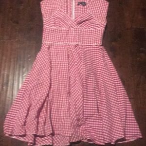 Hell Bunny dress vixen Red gingham print